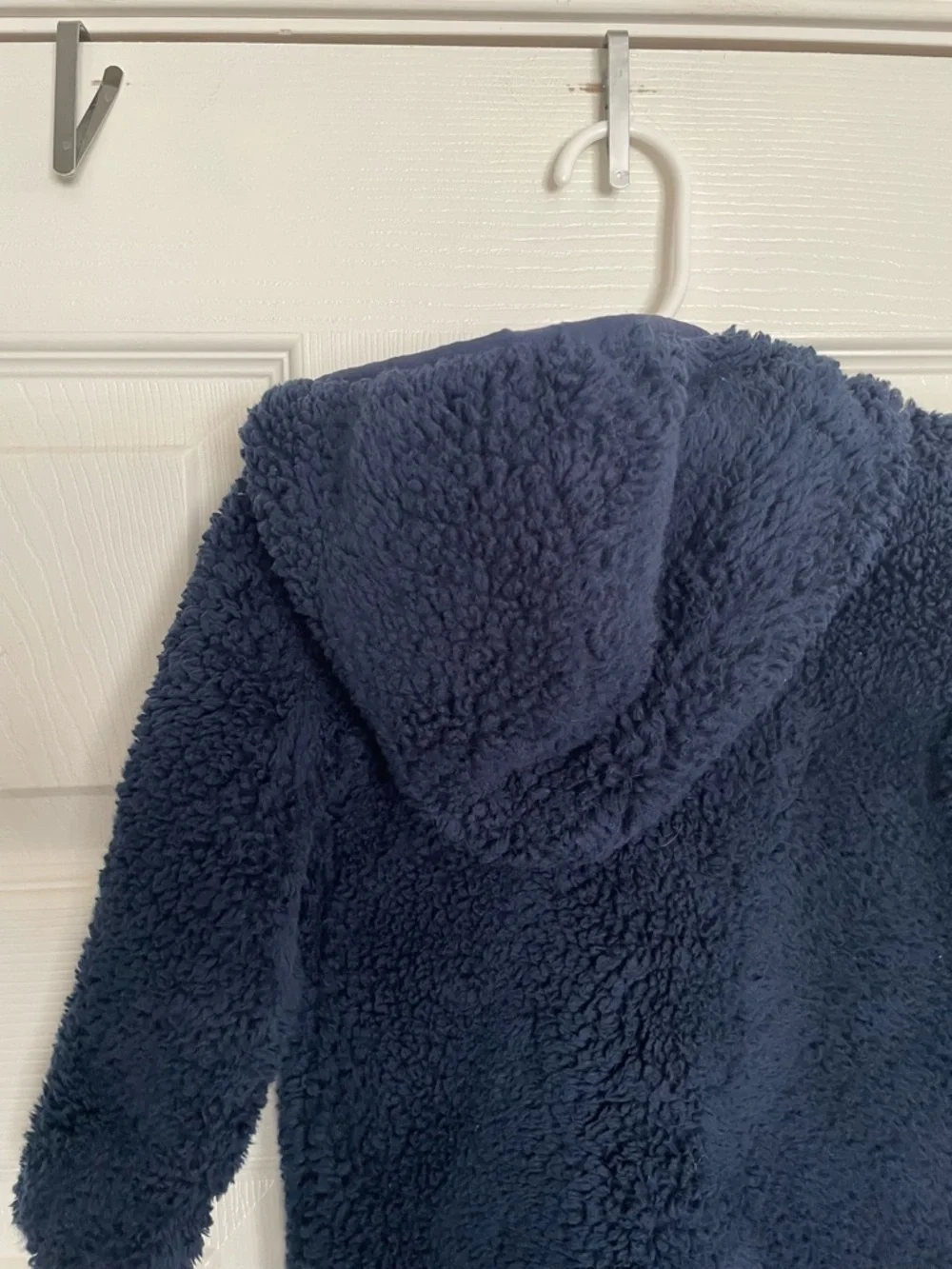 Nike 3-6 Months Baby Navy Fleece One-Piece Hooded Snowsuit EUC